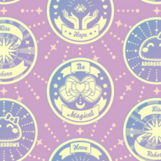 Purple & Yellow Positive Motto Challenge Coin Pattern Products